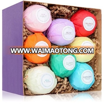 Private Label Fizzing Bath Bombs with Gift Kit Packaging