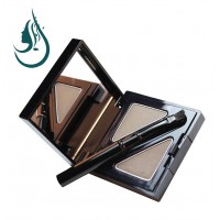 2 Color Eye Brow Powder Makeup Palette With Brush Waterproof Eyebrow Powder  private label With Mirror Long-lasting