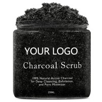 Dead Sea Salt Extract Natural Oganic Exfoliating Activated Charcoal Face Body Scrub