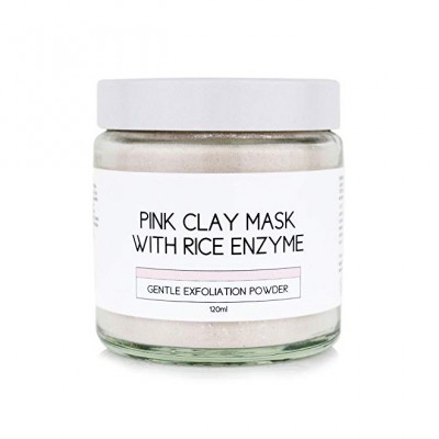 Private label  organic  French Pink Clay Facial Mask  with Rice Enzyme