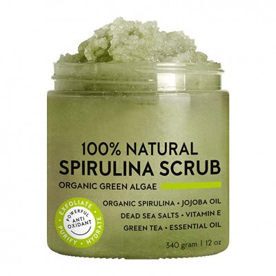 Private Label Green Tea Body Scrub with Dead Sea Salt