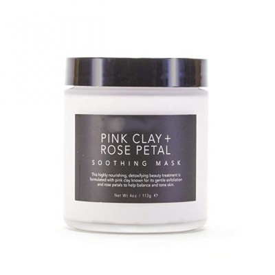 OEM Pink clay mud mask  with Rose Petal Soothing Face Mask