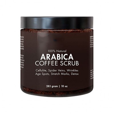 Arabica coffee scrub with private label